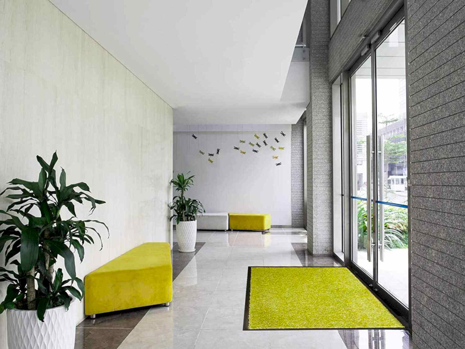 Conti 50X75 Kapı Önü Nem Alıcı Kapı önü Paspası Neon Yeşil