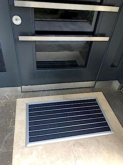 Delüks Slim Alüminyum Paspas 50X90 SİYAH